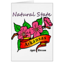 Arkansas Natural State Apple Blossom Card