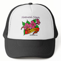 Arkansas Natural State Apple Blossom Trucker Hat