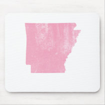 Arkansas Pink Vintage Grunge Mousepads