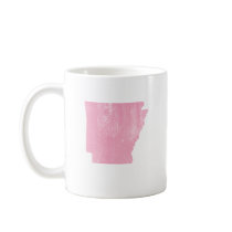 Arkansas Pink Vintage Grunge Coffee Mug