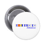Arkansas spelled in nautical flag alphabeta pins