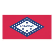 Arkansas State Flag Custom Photo Card