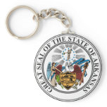 Arkansas State Seal Keychain