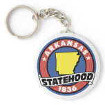 Arkansas Statehood Gifts and Tees Keychain