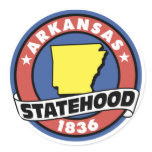Arkansas Statehood Gifts and Tees stickers