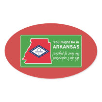 Arkansas Oval Sticker