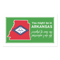 Arkansas Rectangular Stickers