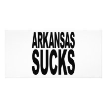 Arkansas Sucks Customized Photo Card