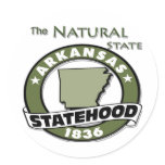 Arkansas The Natural Statehood Sticker