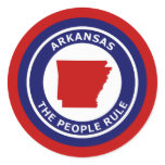 ARKANSAS - THE PEOPLE RULE STICKERS