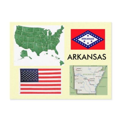 Arkansas, USA Postcard by archemedes