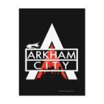 Arkham City Logo White Postcard