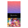 ARLECCHINO AND COLOMBINA pink red Custom Photo Card
