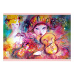 ARLECCHINO AND COLOMBINA /Venetian Mardi Gras Personalised Announcement
