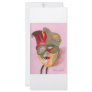 Arlecchino mask rack card design