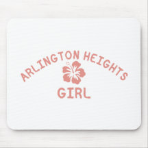 Arlington Heights Pink Girl Mouse Pads