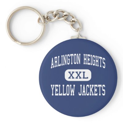 Arlington Heights - Yellow Jackets - Fort Worth Keychain by customteamsportswear