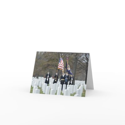 Arlington National Cemetery Honour Guard Greeting Card by terryrowe