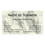 Arm and Shoulder Muscles Anatomy Leonardo da Vinci Business Card Templates