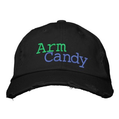 Arm Candy Distressed Basebal Cap for Women or Men? by audrart