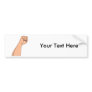 Arm Raised Clenched Fist Pump Bumper Sticker