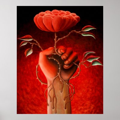 Arm Rose Poster by Surrealism