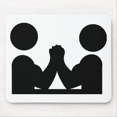 arm wrestling icon mousepads by TomaniacLines