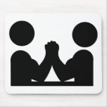arm wrestling icon mousepads