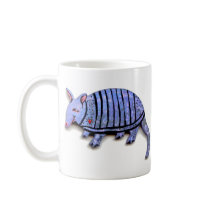 Armadillo art fun cute happy unique armadillos coffee mug