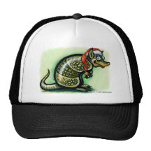 Armadillo Christmas Trucker Hat