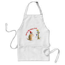 Armadillo Merry Christmas Apron