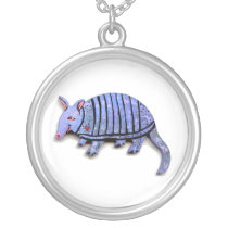 Armadillo pendant necklaces fun cute unique art