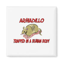 Armadillo trapped in a human body