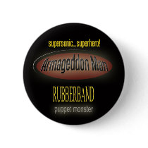armageddon man pinback button