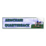 Armchair Quarterback Bumper Sticker
