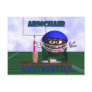 Armchair Quarterback Postcard