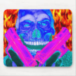 Armed Skeleton in Hell Mouse Pad