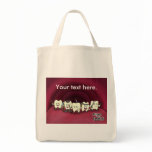 Armed to the teeth tote bag
