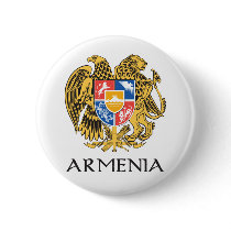 Armenia Coat of Arms Button