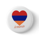 Armenia Flag Heart buttons