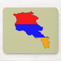 Armenia flag map mouse mat