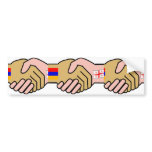 Armenia Georgia, Armenia flag Bumper Sticker