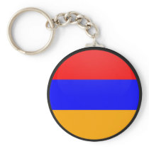 Armenia quality Flag Circle Key Chain