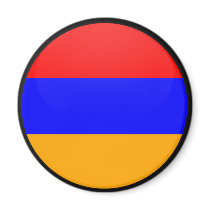 Armenia quality Flag Circle Magnets