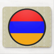 Armenia quality Flag Circle Mouse Mats