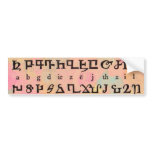 Armenian Alphabet Bumper Sticker