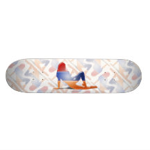 Armenian Girl Silhouette Flag Skateboard Decks