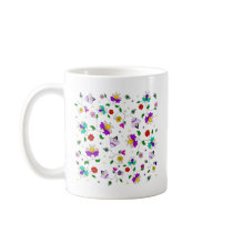 Armenian-inspired Colourful Swirling Flower Patter Mugs
