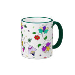 Armenian-inspired Colourful Swirling Flower Patter Mugs