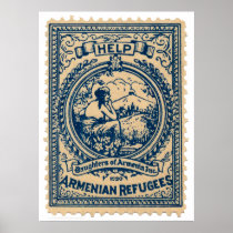 Armenian Refugees 1920 Christmas Seal Print